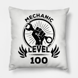 Level 100 Mechanic Gift For Mechanic Pillow