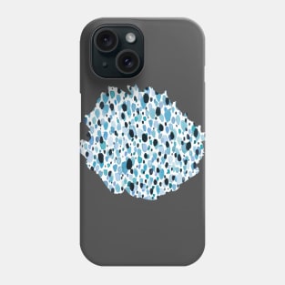 Speckled Lightheart Texture Blue Phone Case