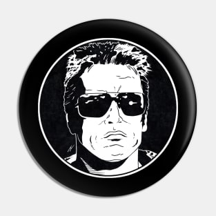 THE TERMINATOR (Circle Black and White) Pin