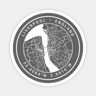 Liverpool Map Magnet