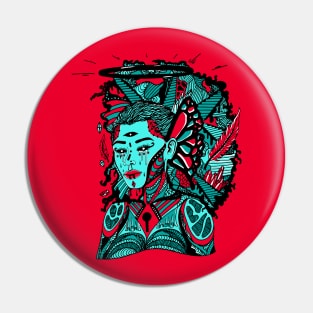 Turqred Jupiter Cries Pin