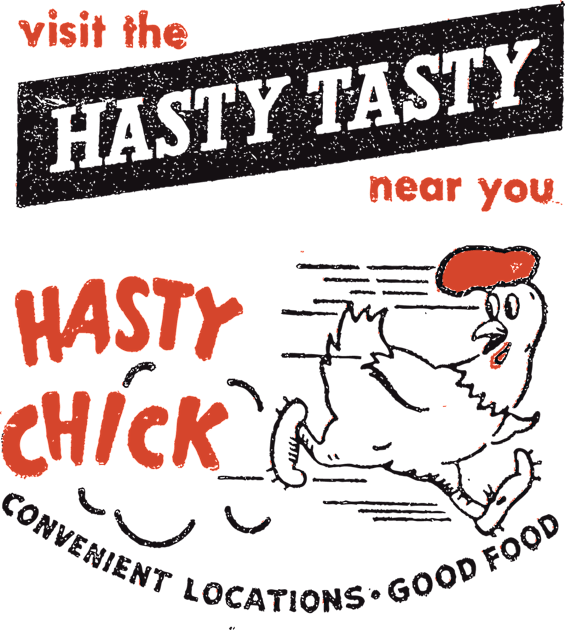 Hasty Tasty Chick Kids T-Shirt by rjohnsto