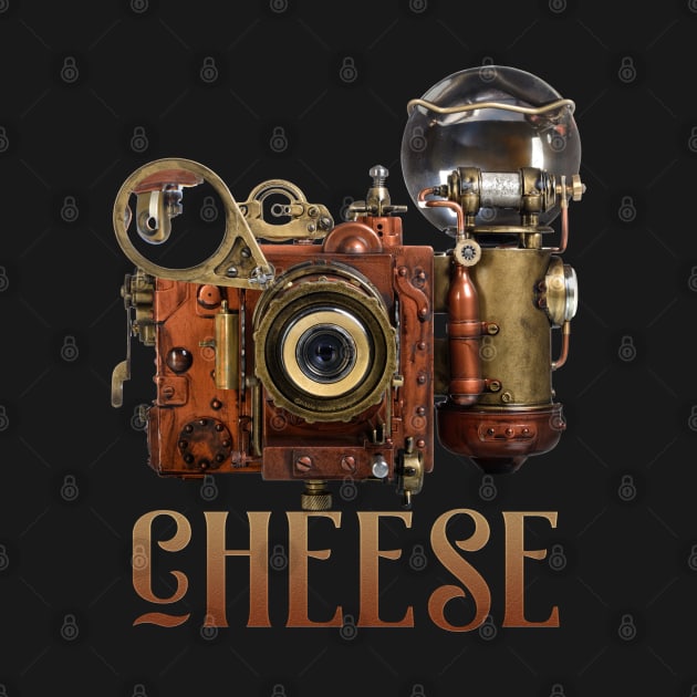 Unique Steampunk Camera Say CHEESE Flash Filmmaker by Dibble Dabble Designs