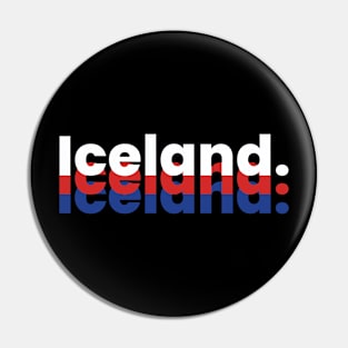 Iceland Tri-logo Graphic Pin