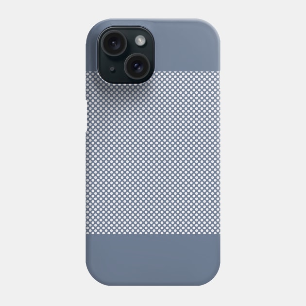 Blue Gray Circle Design Phone Case by Rengaw Designs