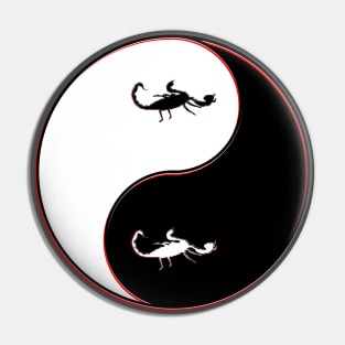 yin yang balance harmony design eastern philosophy scorpio Pin