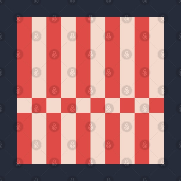 Vertical Red Stripes Pattern by kallyfactory