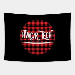 HVAC/R Tech Holiday Navidad Flannel Tapestry