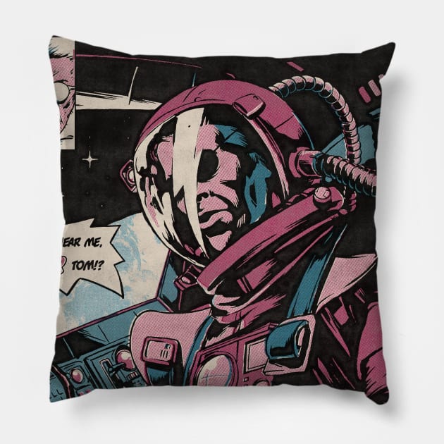 Space oddity Pillow by mathiole