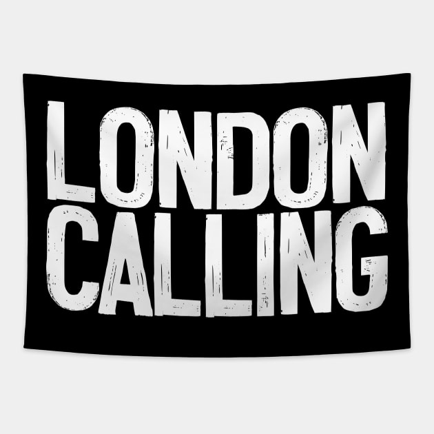 The Clash - London Calling Typography Design Tapestry by DankFutura