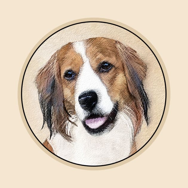 Nederlandse Kooikerhondje Painting - Dog Art by Alpen Designs