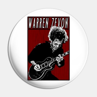 Retro Vintage Warren Zevon Pin