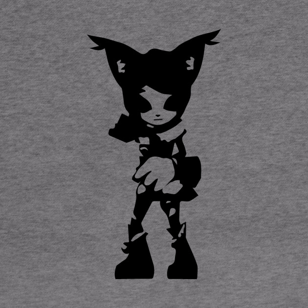 Martial Cat Minimal Silhouette White Summoners War Hoodie