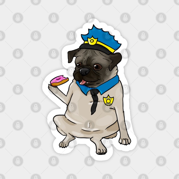 Chief Puggum Magnet by michelleachan