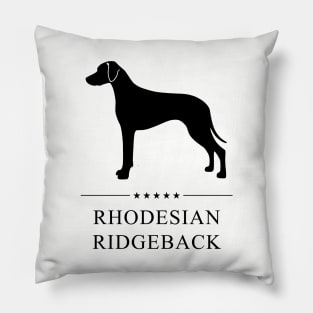 Rhodesian Ridgeback Black Silhouette Pillow