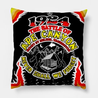 Battle of Ape Canyon Mt. St. Helens Bigfoot Attack 1924 Sasquatch History Pillow