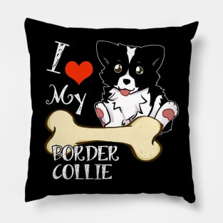 Border Collie T-Shirt - I Love My Border Collie Pillow