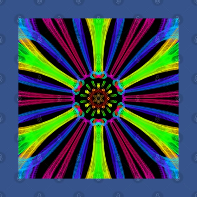 Neon Rainbow - Cosmic Flower by Boogie 72