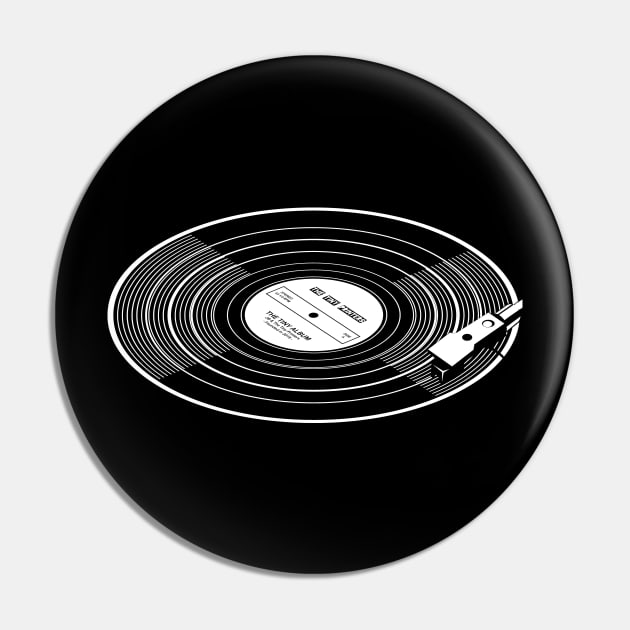 Vinyl record with stylus Pin by TinyPrinters