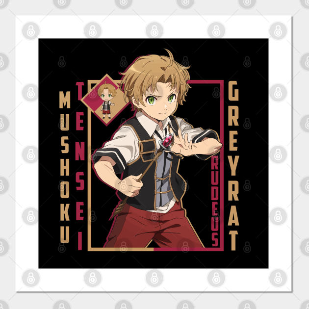 Mushoku Tensei Rudeus Greyrat Mushoku Tensei Posters And Art Prints Teepublic Shop mushoku tensei rudeus stickers created by independent artists from around the globe. teepublic