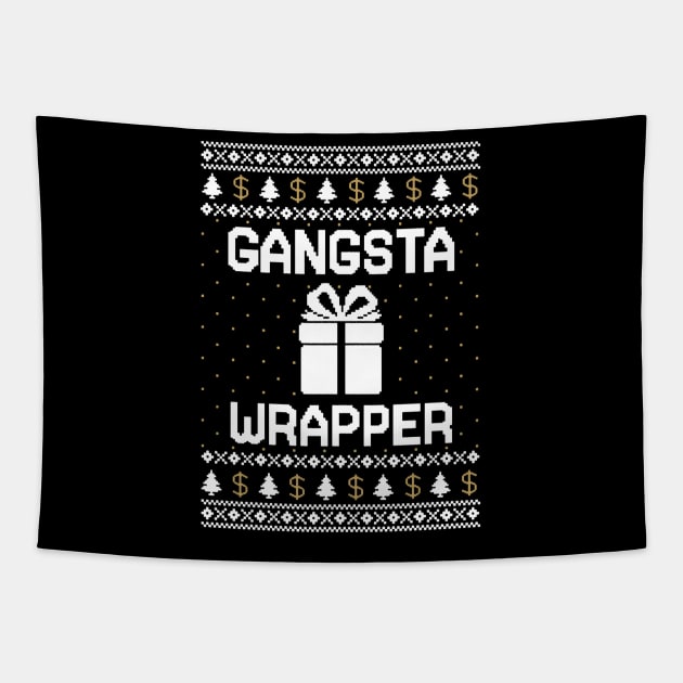 gangsta wrapper christmas Tapestry by crackdesign