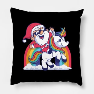 CUTE SANTA UNICORN Pillow