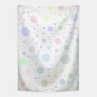 Light and Subtle Multicolored Pastel Bubbles Froth Vector Pattern Tapestry