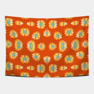 pattern with flowers and leaves Tapestry