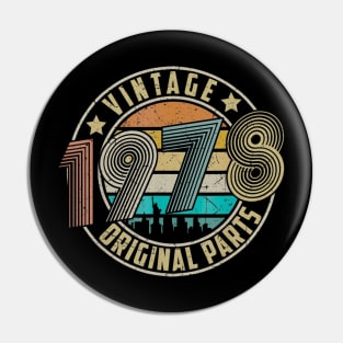 Vintage 1978 Original Parts 42th Birthday Gifts Pin