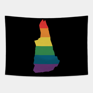 New Hampshire State Rainbow Tapestry