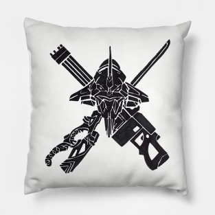 EVA 01 skull head weapons Pillow