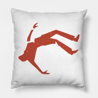 Retro Design Of Man Falling Pillow