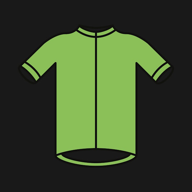 Green Sprinters Cycling Jersey by Radradrad