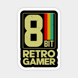 8bit Retro Gamer Magnet