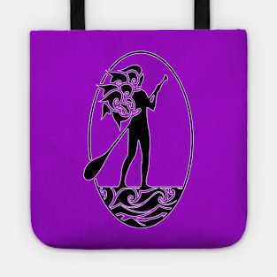 Wavy Hair Paddle Boarder SUP Tote