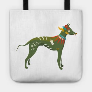 Xolotl, Xoloitzcuintli or Xolo Aztec Codex Mexican Hairless Dog Tote