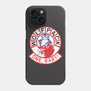 Grumman F-14 Tomcat - Wolfpack - One, Baby! - Grunge Style Phone Case