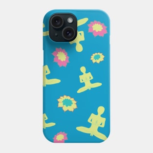 Lotus and Yoga pose Phone Case