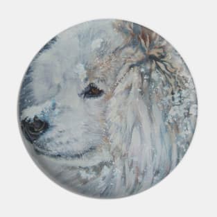 samoyed Fine Art Painting Pin