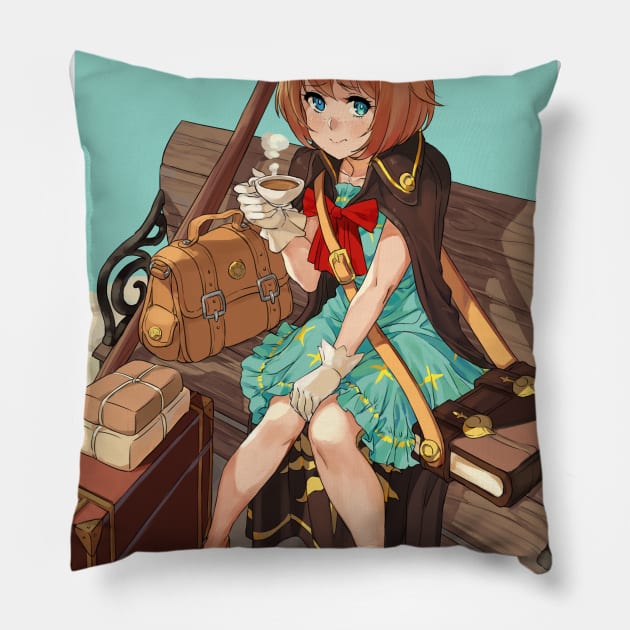 Dungeons and Dragons - Little witch apprentice Pillow by RobustaArt