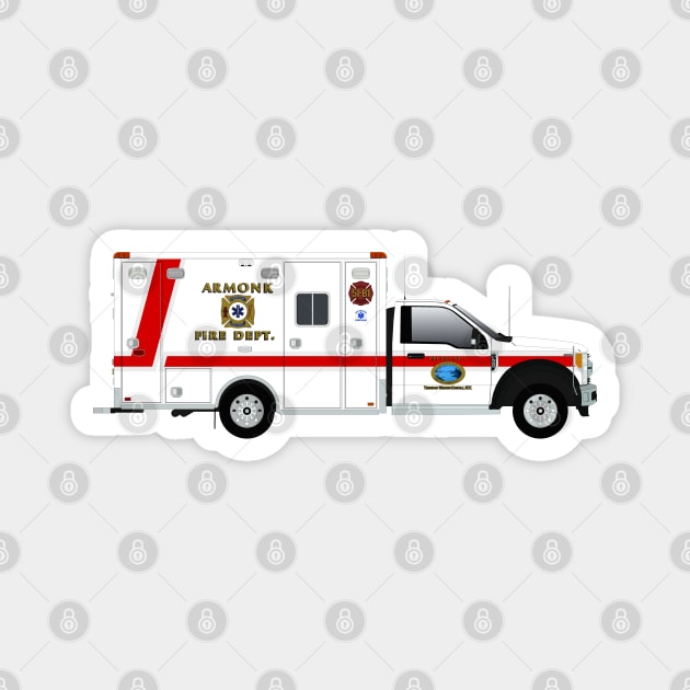 Armonk Fire Department Ambulance Magnet by BassFishin