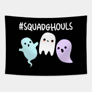 Squad Ghouls Cute Halloween Ghost Pun Tapestry