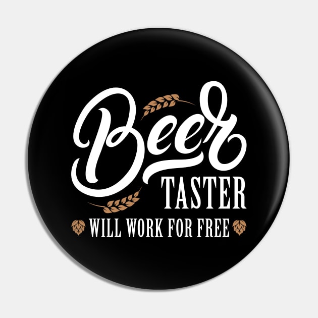 Beer Taster Pin by LuckyFoxDesigns