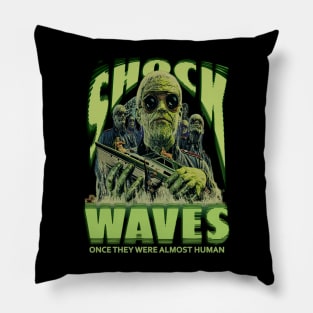 Shock Waves, Classic Horror. (Version 1) Pillow