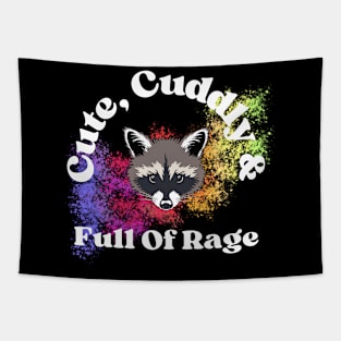 Raging Raccoon Tapestry