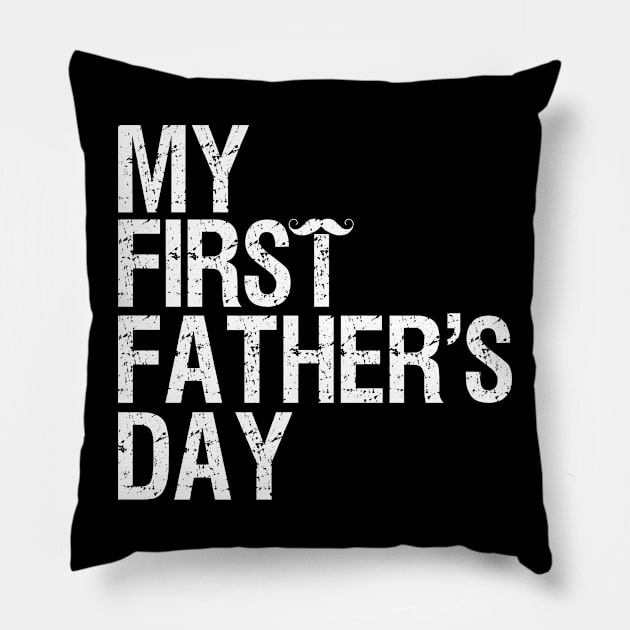 Mens First Father's Day Present Beer Baby Bottle New Daddy 2022 Pillow by drag is art