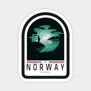 Norway travel Sticker, Norway lovers, Happy country, Adventure Magnet