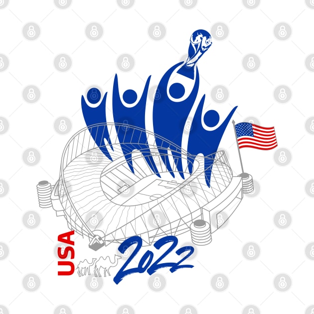 United States World Cup Soccer 2022 by DesignOfNations