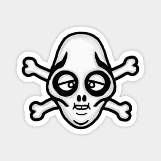 PIRATE SKULL AND CROSSBONES Magnet