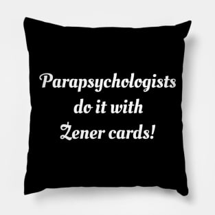 Parapsychologist Zener Card Humor Pillow